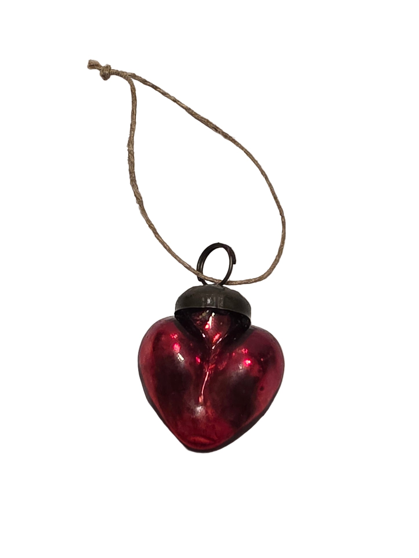 Glass Heart Ornament