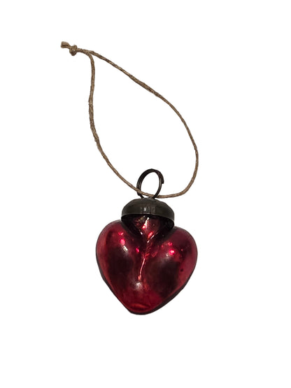 Glass Heart Ornament