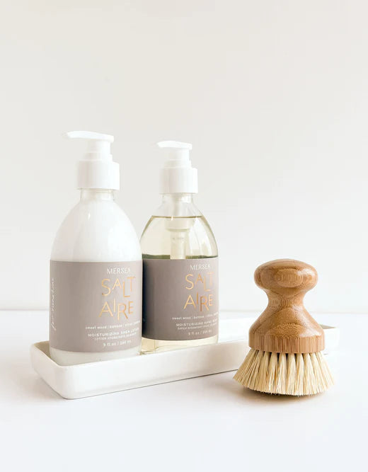 Shea Lotion & Hand Soap Set W/ Brush & Tray