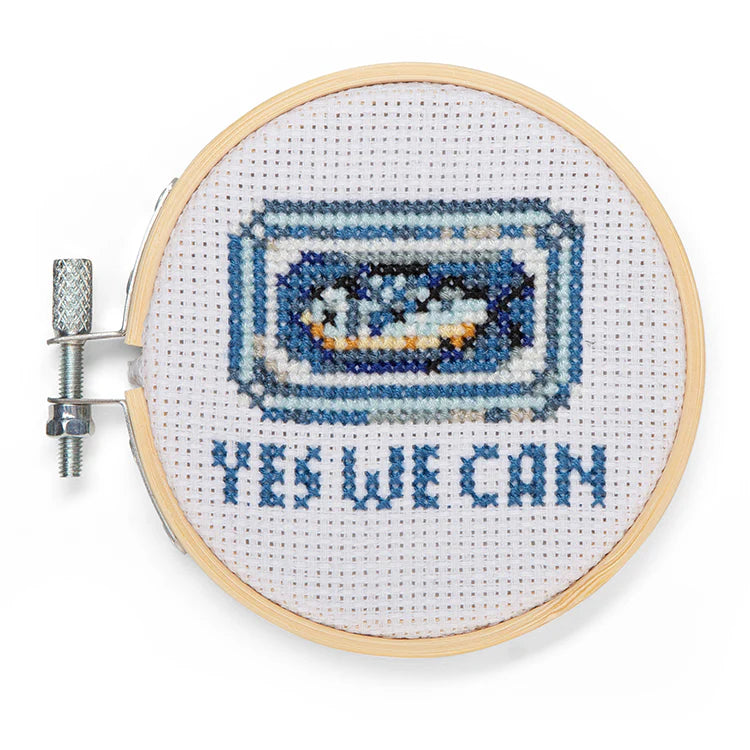 Yes We Can Sardine Mini Cross Stitch