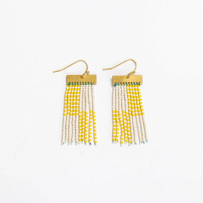 Scout Rectangle Hanger Fringe Earrings