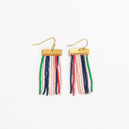 Scout Rectangle Hanger Fringe Earrings