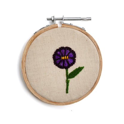 Small Floral Embroidery Hoop, 4"
