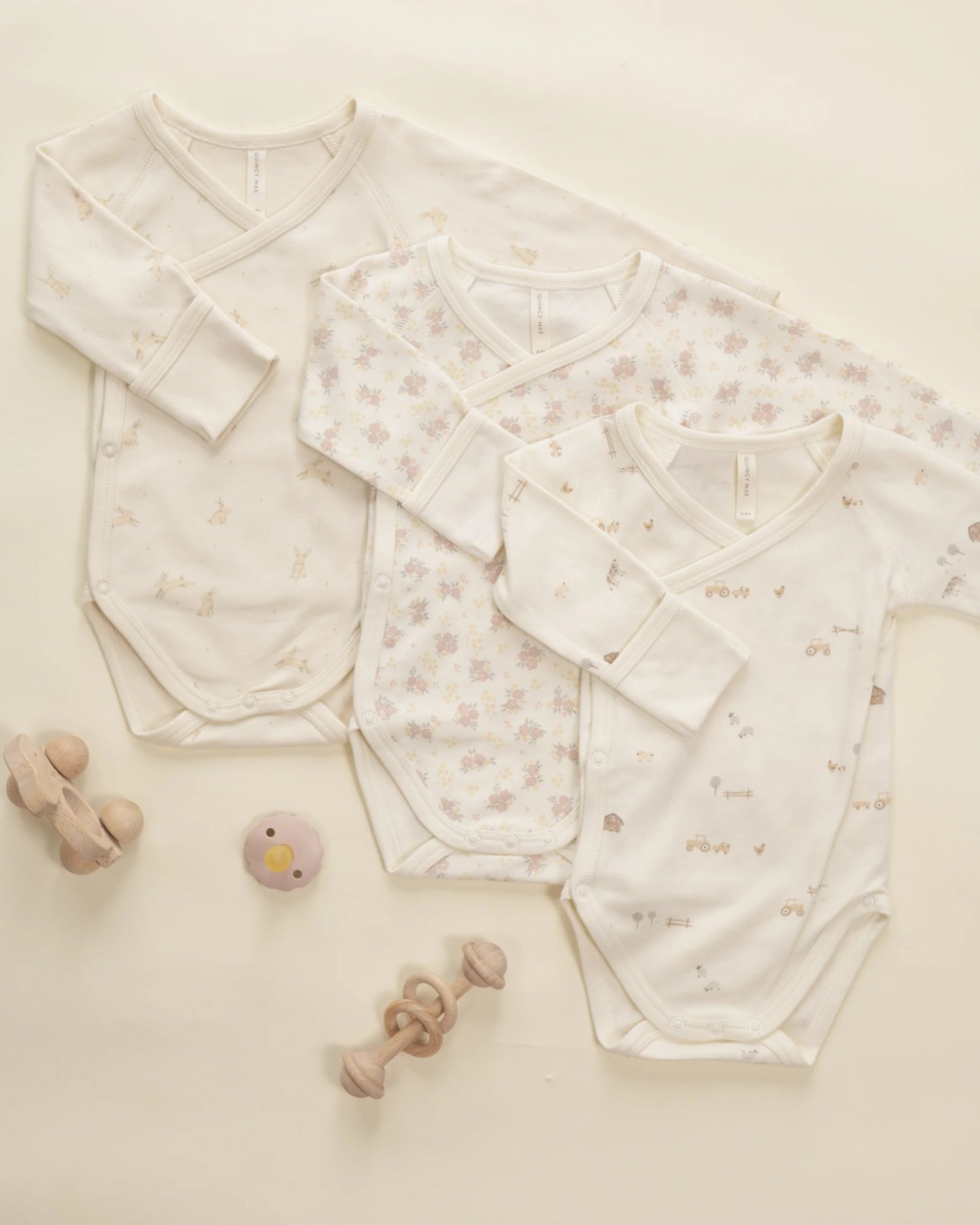 Side Snap Bodysuit Flower Field