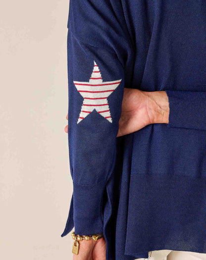Amour Sweater, Stars & Stripes, One Size