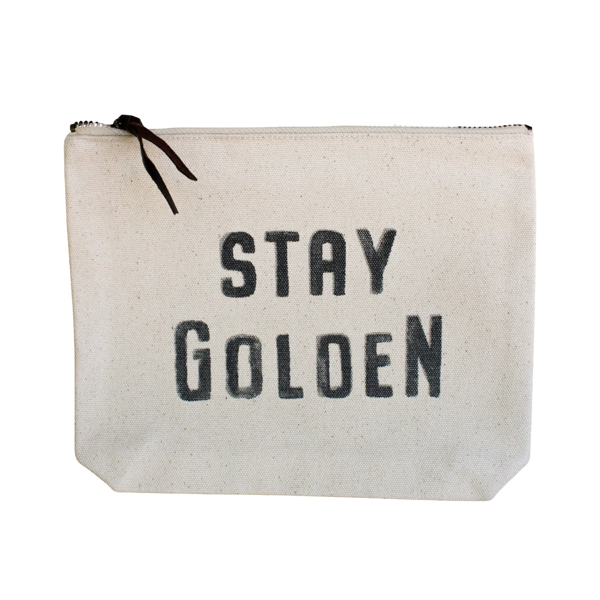 Stay Golden Canvas Zip Bag