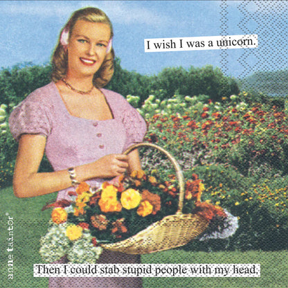 Humerous Paper Cocktail Napkins