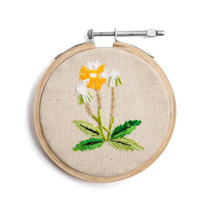 Small Floral Embroidery Hoop, 4"