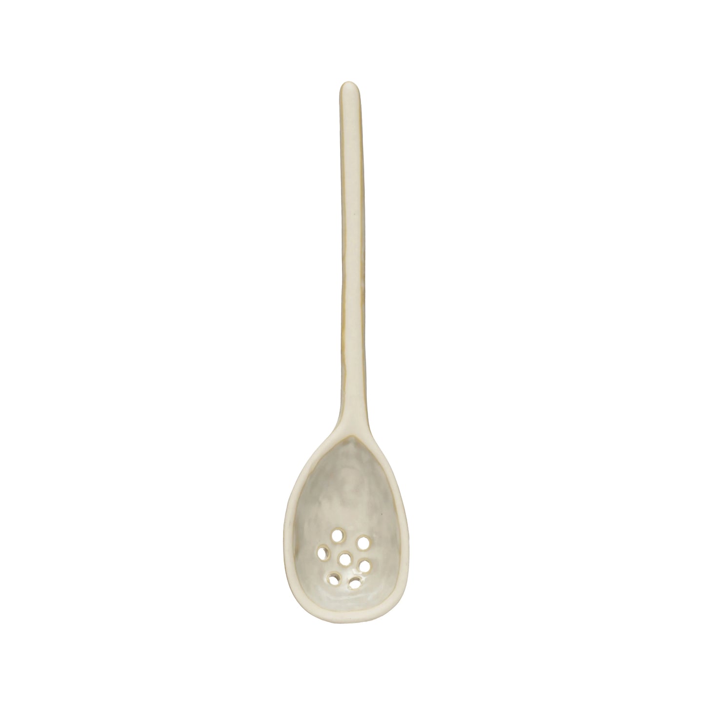 Stoneware Strainer Spoons, S Or L