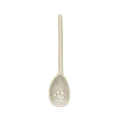 Stoneware Strainer Spoons, S Or L